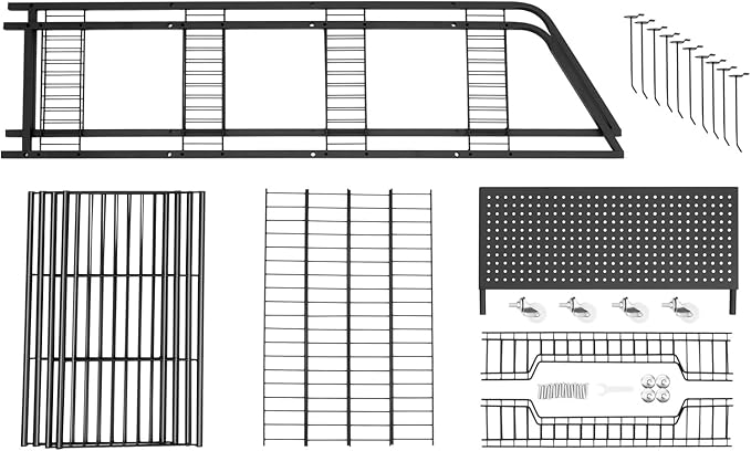 Retail Display Rack 4-Tier Market Merchandise Display Shelf