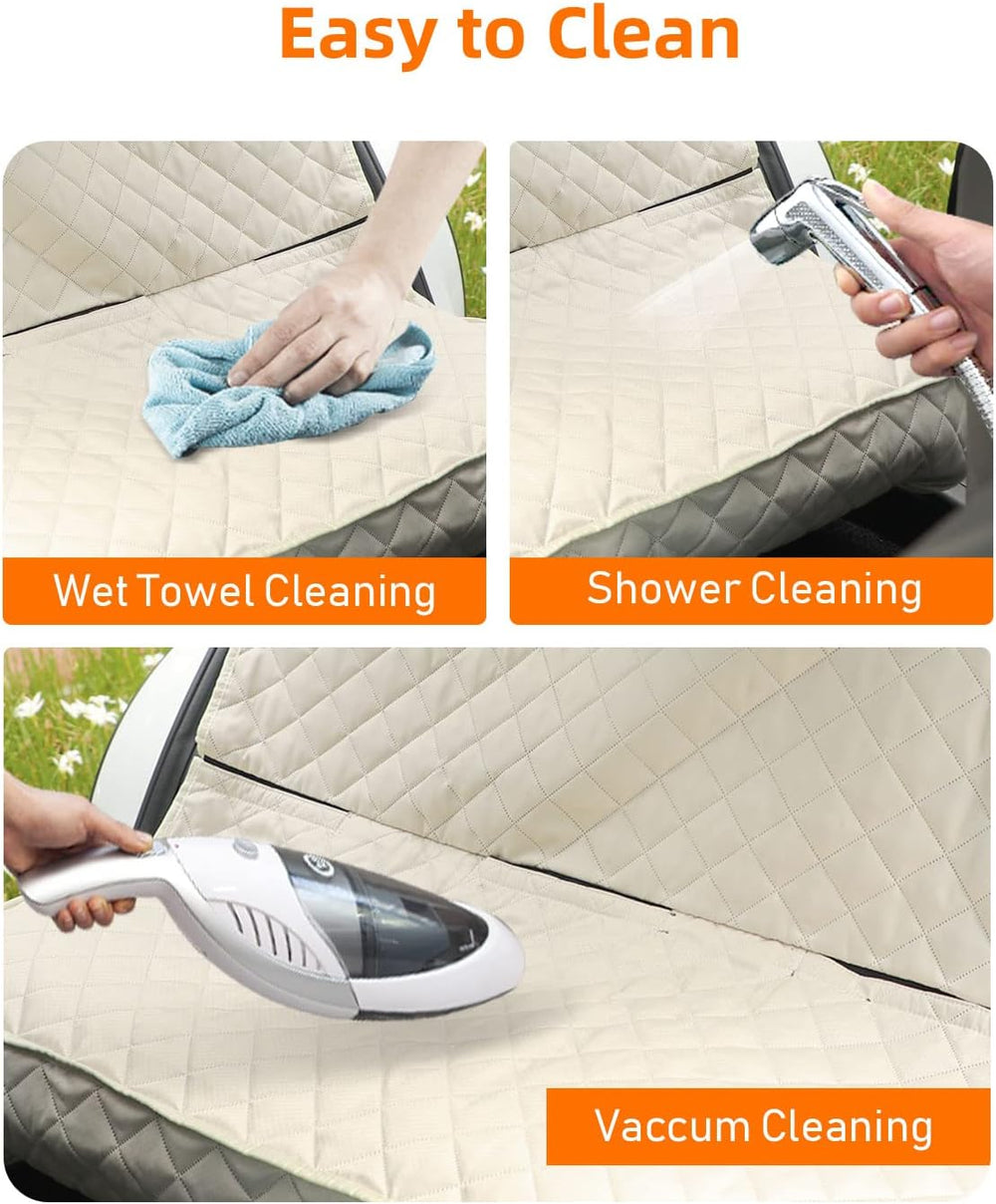 Waterproof Scratchproof Pet Bench Seat Covers for Cars, SUVs
