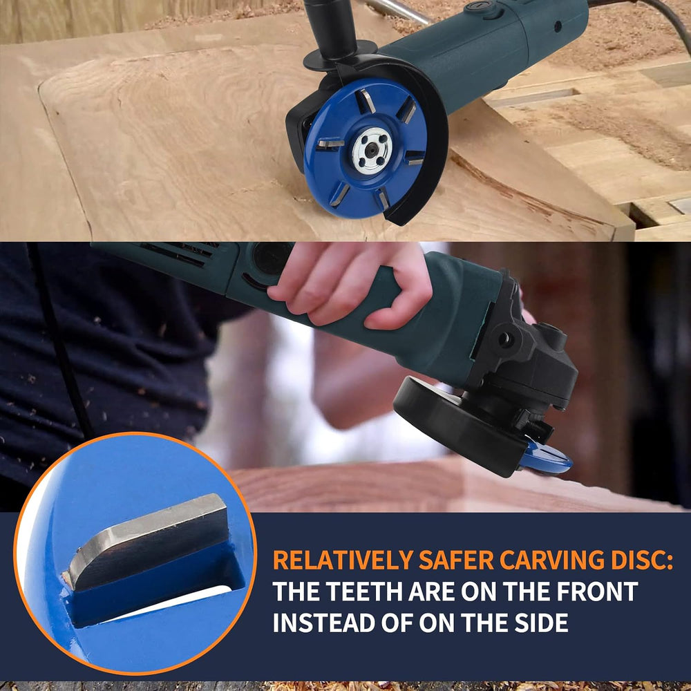 Pomsare Premium Tungsten Carbide Wood Carving Disc for Angle Grinder