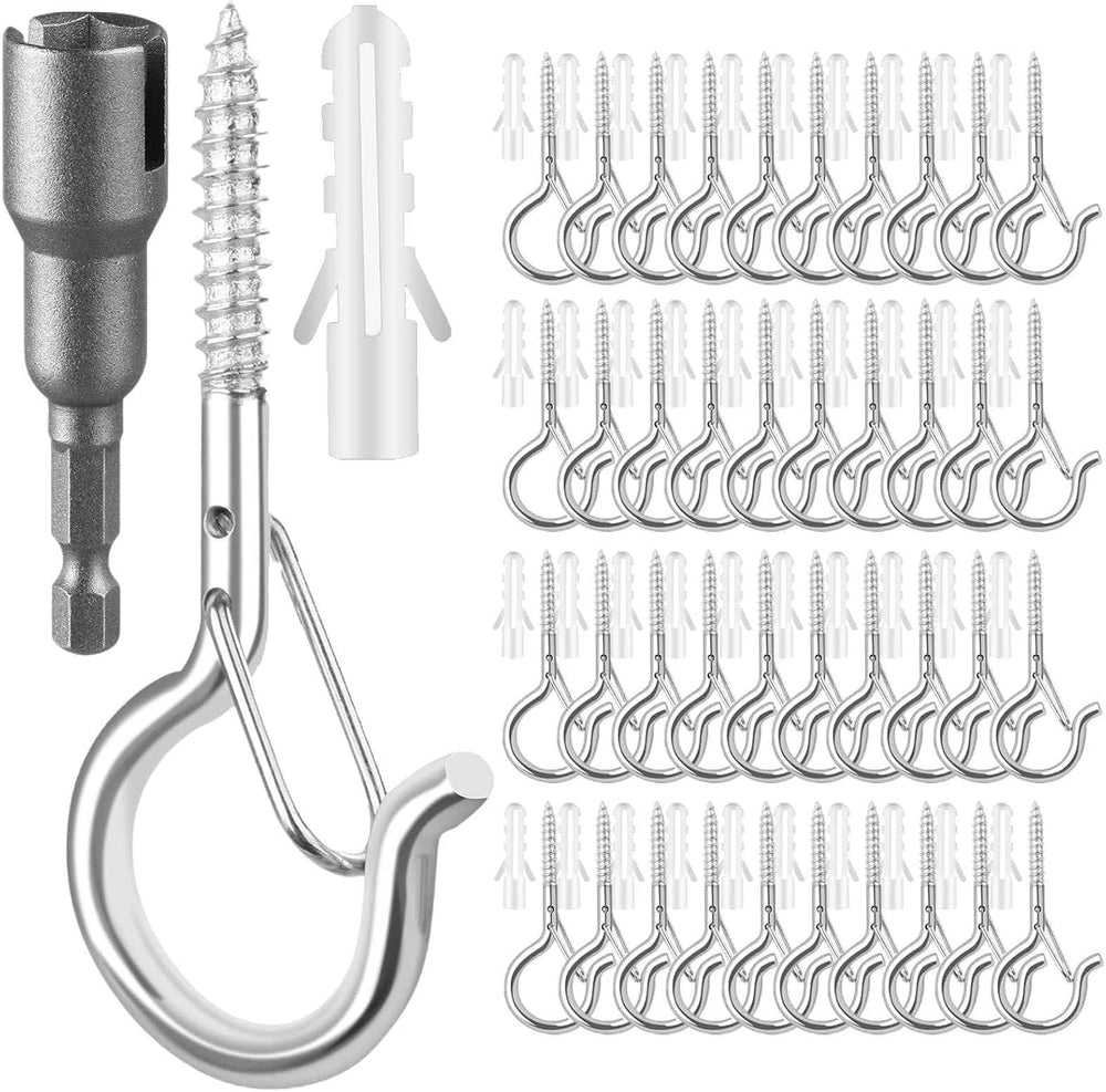96 PCS Q-Hanger Hooks, Screw Hooks