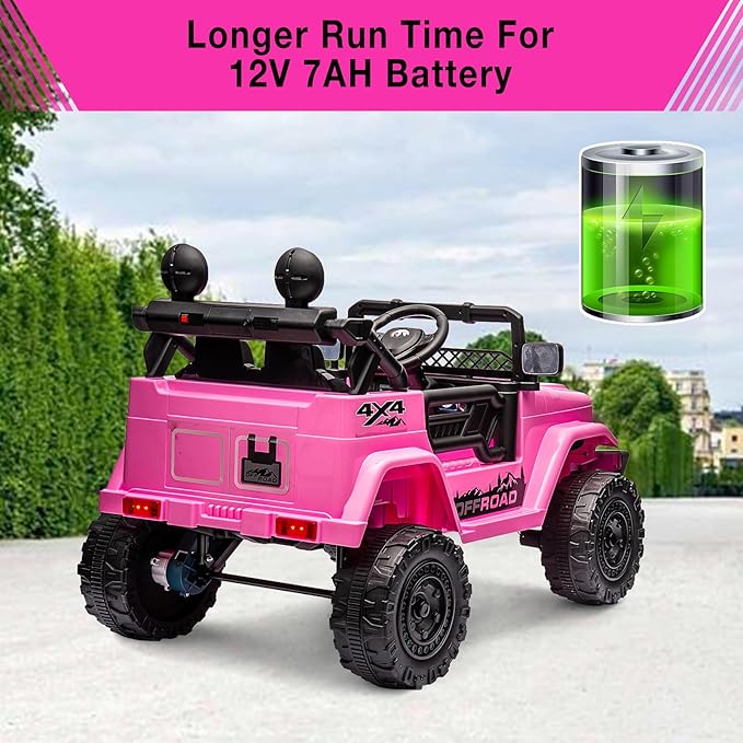 Garvee 12V Kids Ride On Truck Car