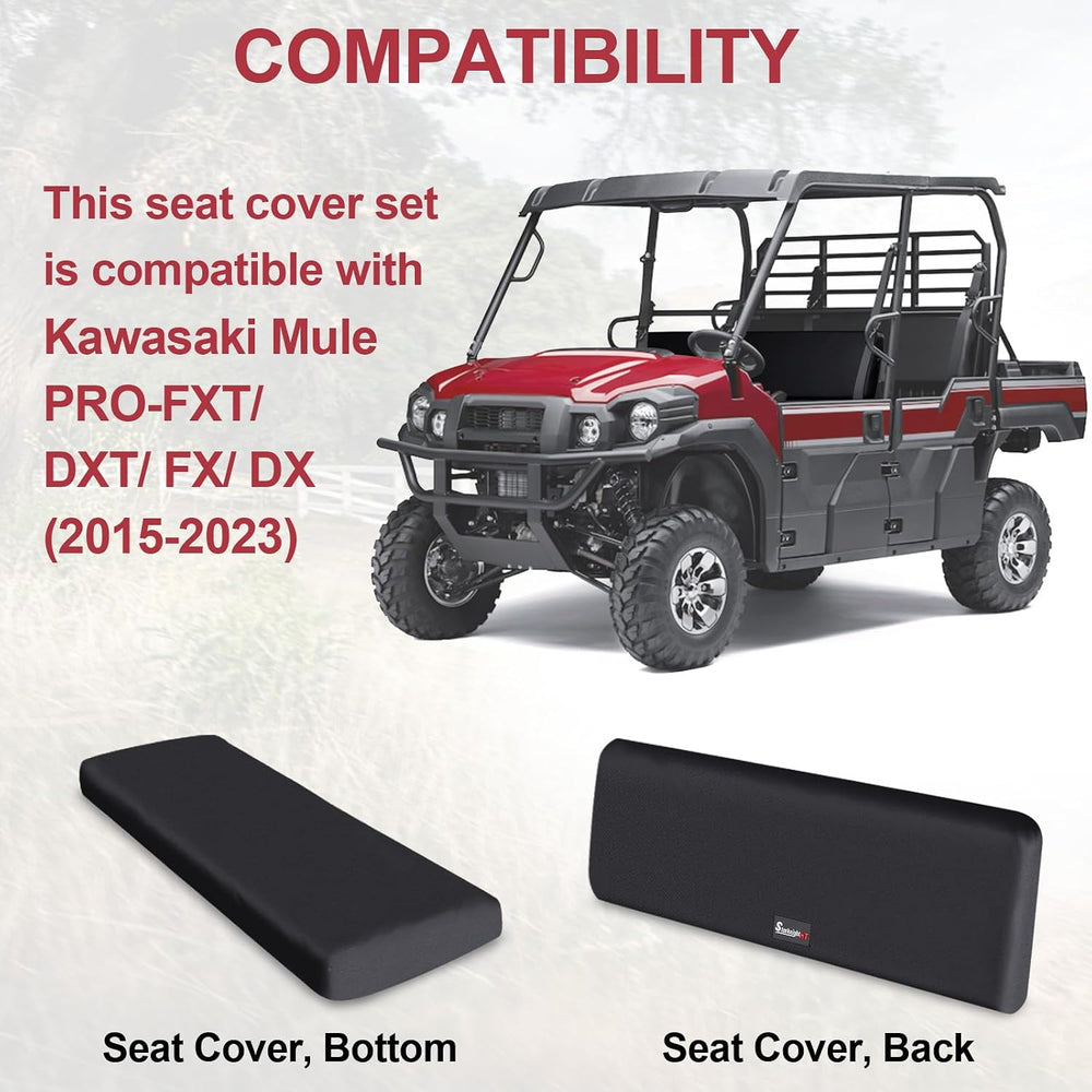 StarknightMT UTV Mule Pro Seat Covers 1680D Compatible with Kawasaki Mule PRO...