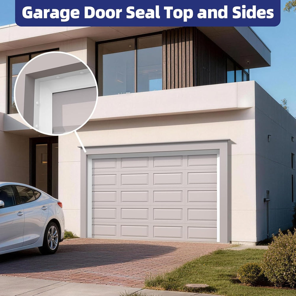 Garage Door Top and Side Seal, 36 FT x 2.2", White