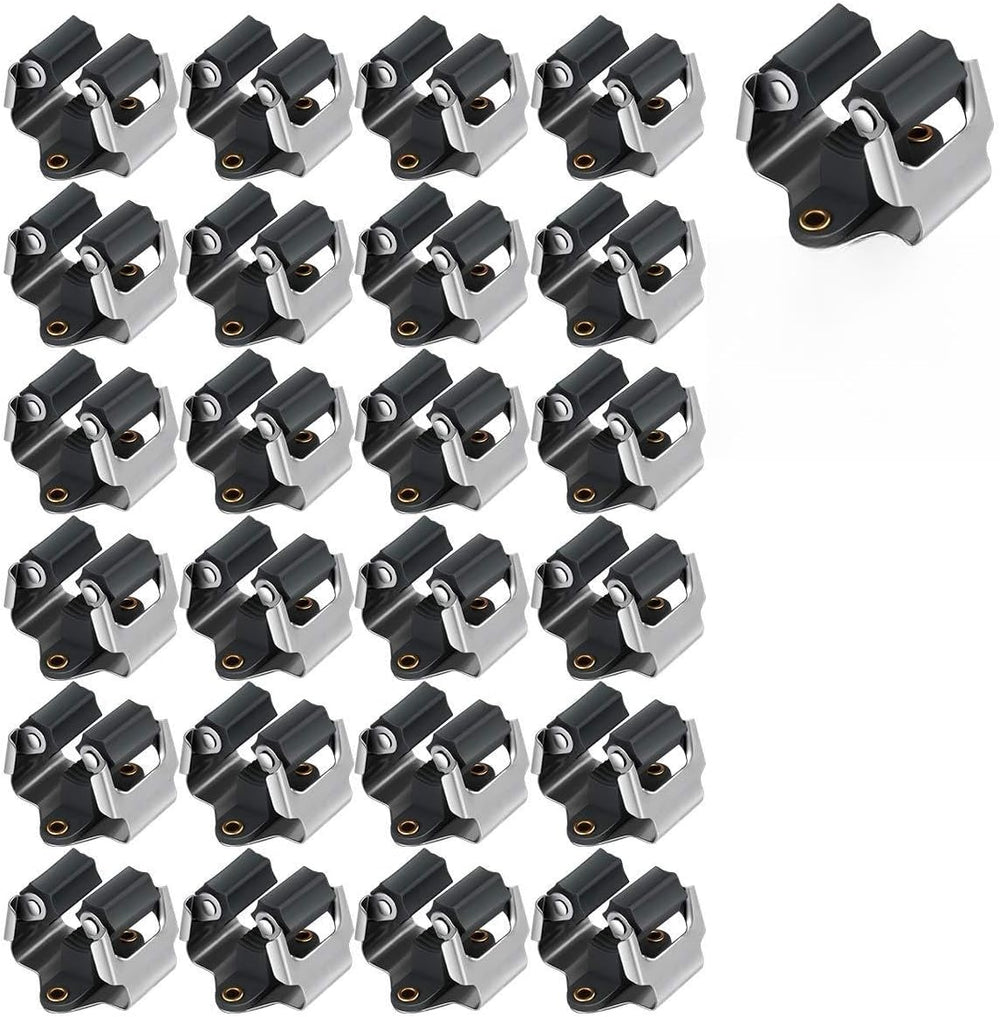 3-H Mop and Broom Holder Wall Mount 25 Pack, Broom Hanger Wall Mount