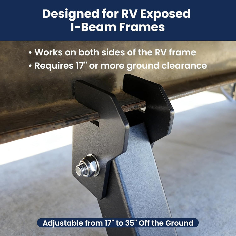Aluminum I-Beam RV Stabilizer,Camper Wobble Jack Trailer Essentials