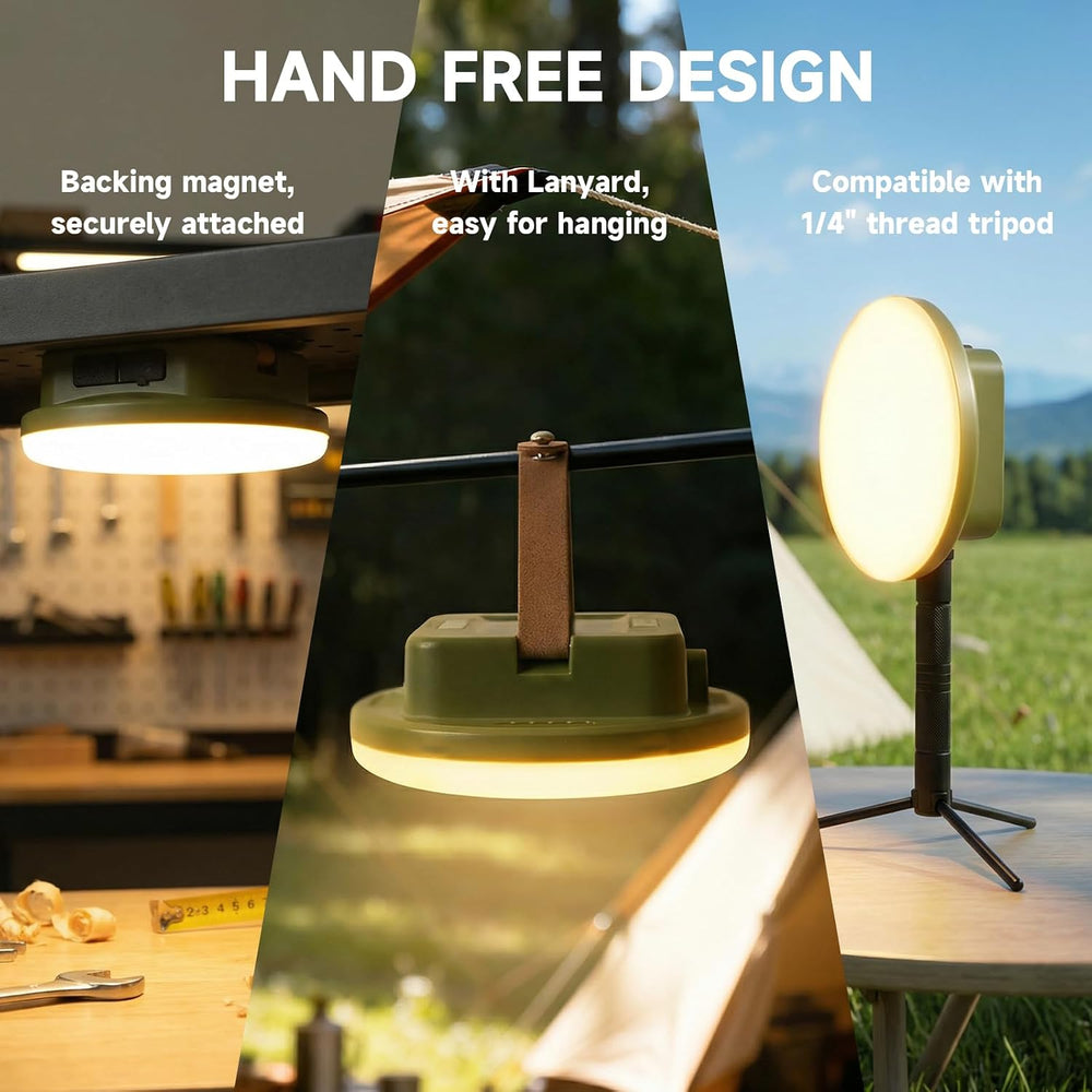 2400LM Ultra Bright Tent Light with Remote, 15000mAh Solar Camping Lantern
