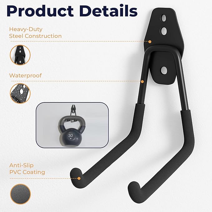 28 Pack Steel Heavy Duty Garage Hooks Storage Hooks