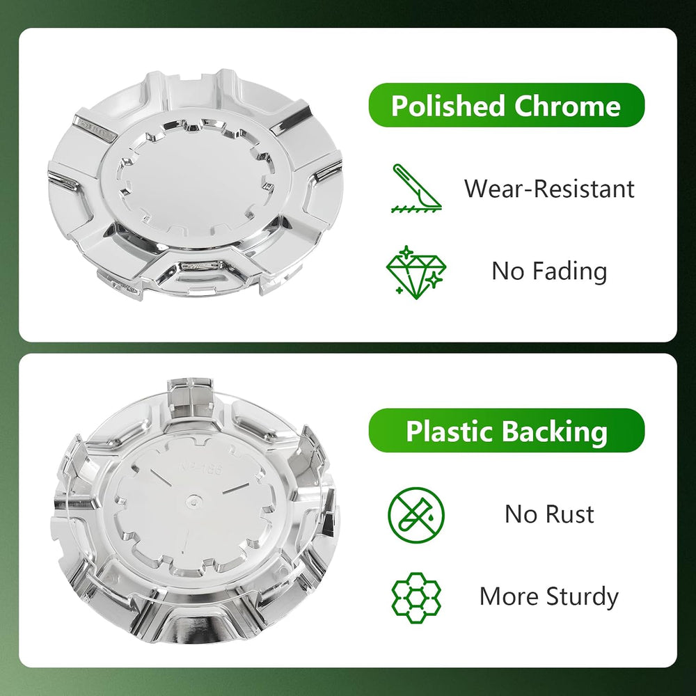 4PCS Wheel Center Caps Hubcap Cover for Chevy Silverado 1500 High Country 201...