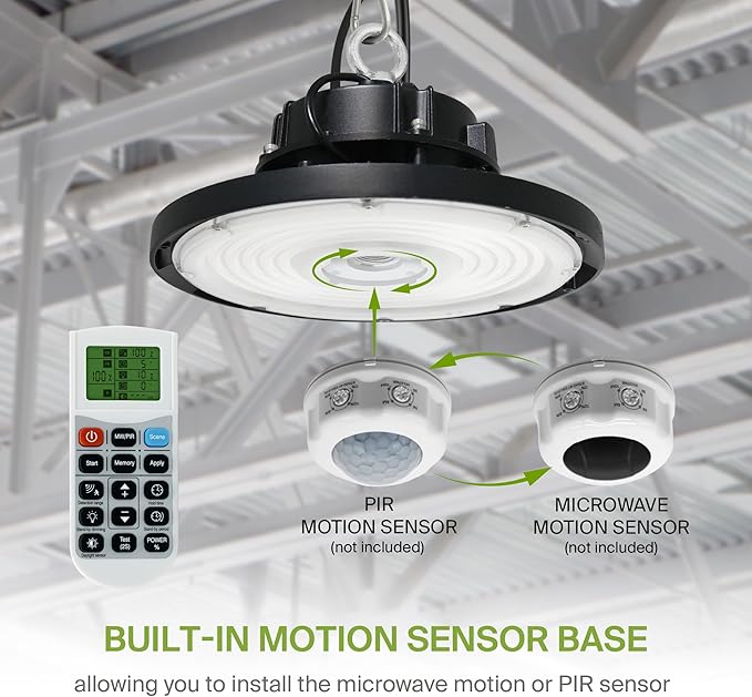 ASD LED High Bay UFO Light Fixture, Commercial Shop Lighting | Dimmable