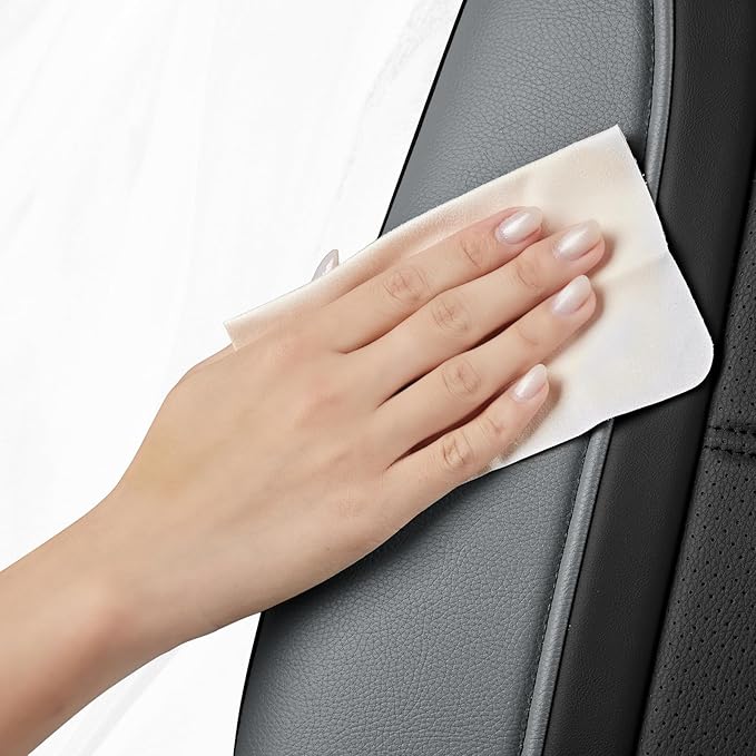 Road Comforts Leather Seat Covers, Breathable Car Seat Covers Full Set
