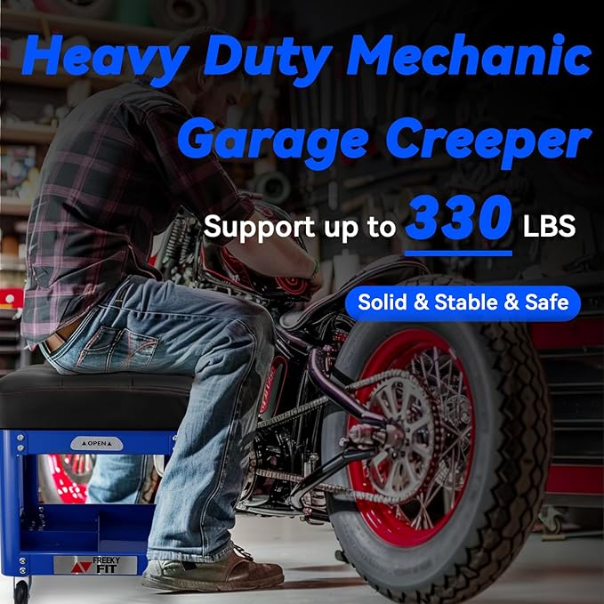 Rolling Creeper Garage Shop Seat