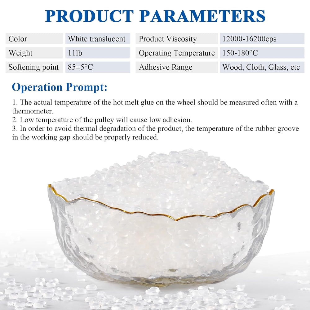 Hot Melt Edgebander Glue 11lb Edge Banding Adhesive Hot Melt Glue Pellets Adh...