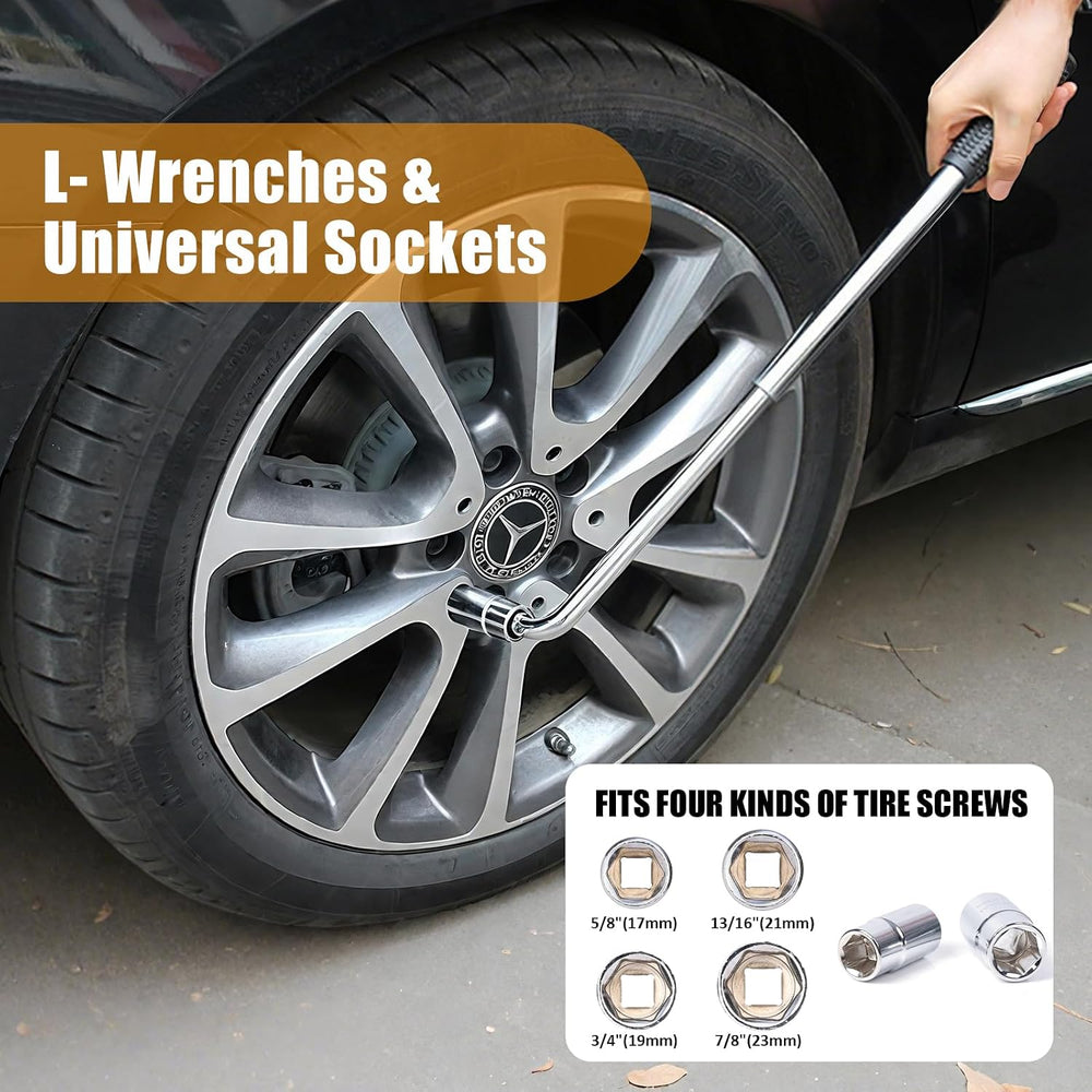 Roadside Emergency Kit with Scissor Jack for Car Safety Kit Emergency Roadsid...
