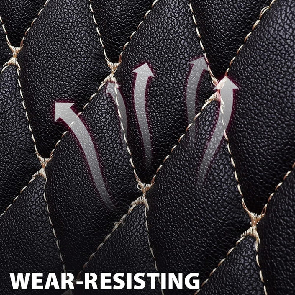 Car Seat Covers Full Set,Universal Pink PU Leather Auto Seat Protectors