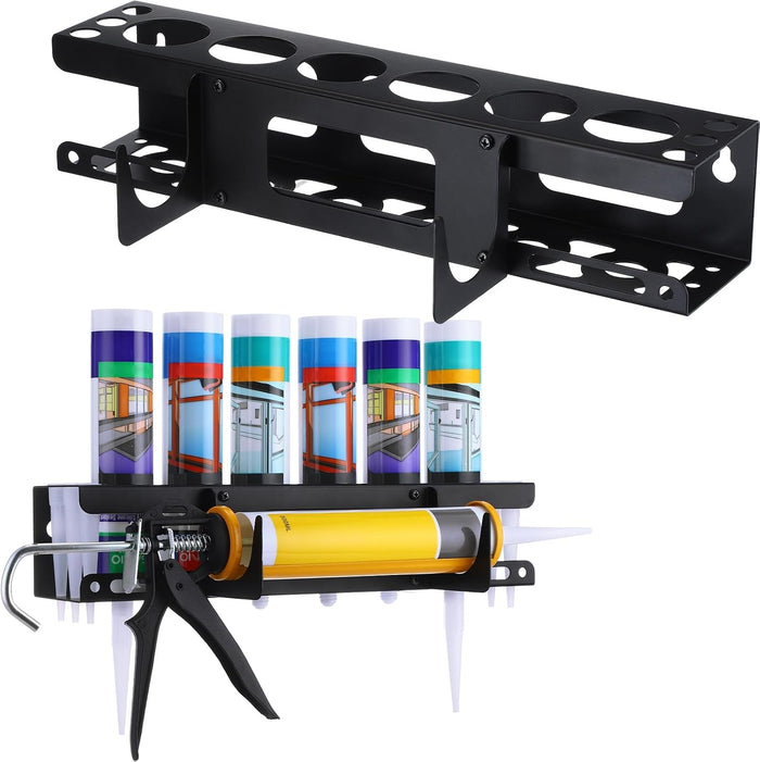 Hicarer 2 Packs Caulking Tube and Gun Holder Caulking Gun Storage Rack