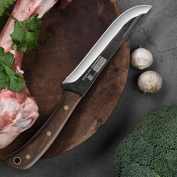 Butcher Knife Set 3-Piece, Super Sharp Hand Forged Fillet Knife & Dividing
