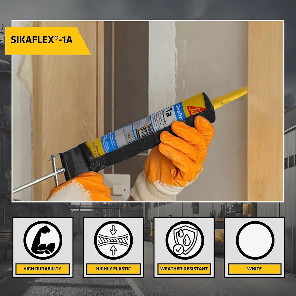 Sikaflex 1a Polyurethane Sealant Kit, Aluminum Gray, Pack of 12