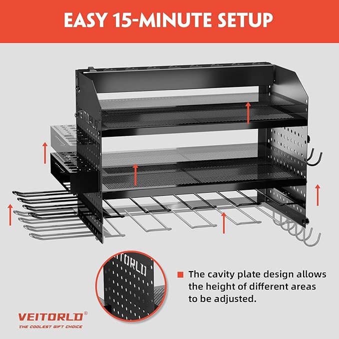 Veitorld Power Tool Organizer Wall Mount