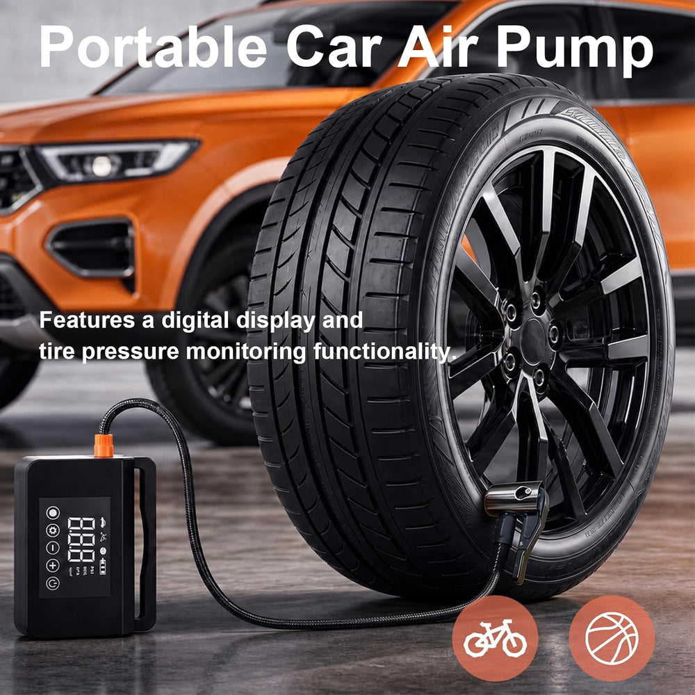 Tire Inflator Portable Air Compressor 150 PSI, 4000A Car Battery Jump Starter...