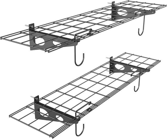 WALMANN 2 Pack Garage Wall Shelves, 1 x 4 ft/12 * 48 inch Wall Mounted Storage