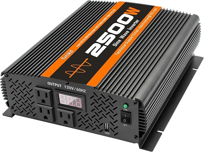 2500W Inverter Pure sine Wave RV Inverter Power Inverter 12V to 110