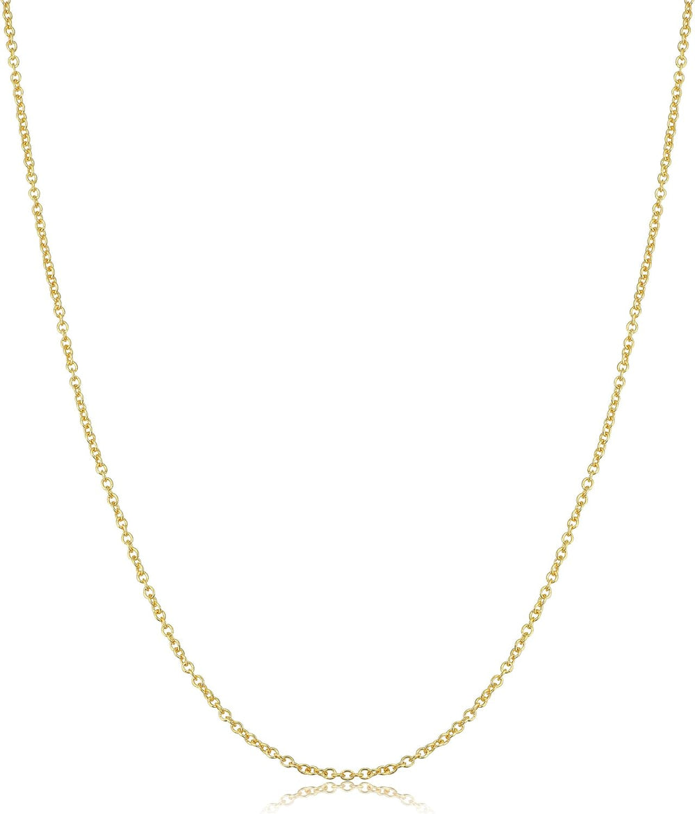 Kooljewelry Womens Chain Elegant - 14k Gold Filled Cable Chain Necklace