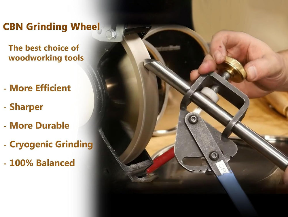 Mega Square CBN Grinding Wheel 8 inch 180 Grit,1.5" Wide