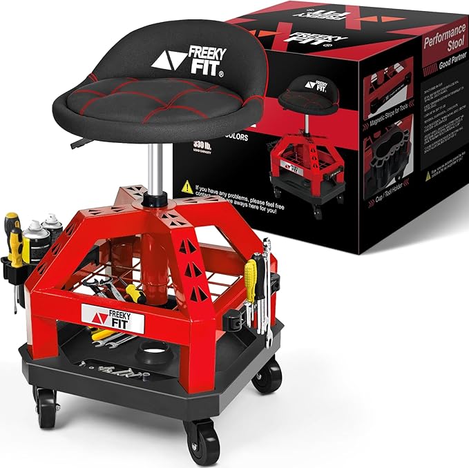 Rolling Shop Stool for Garage