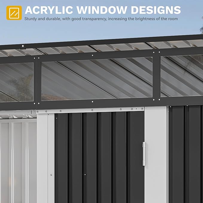 DWVO 9x4 FT Outdoor Storage Shed