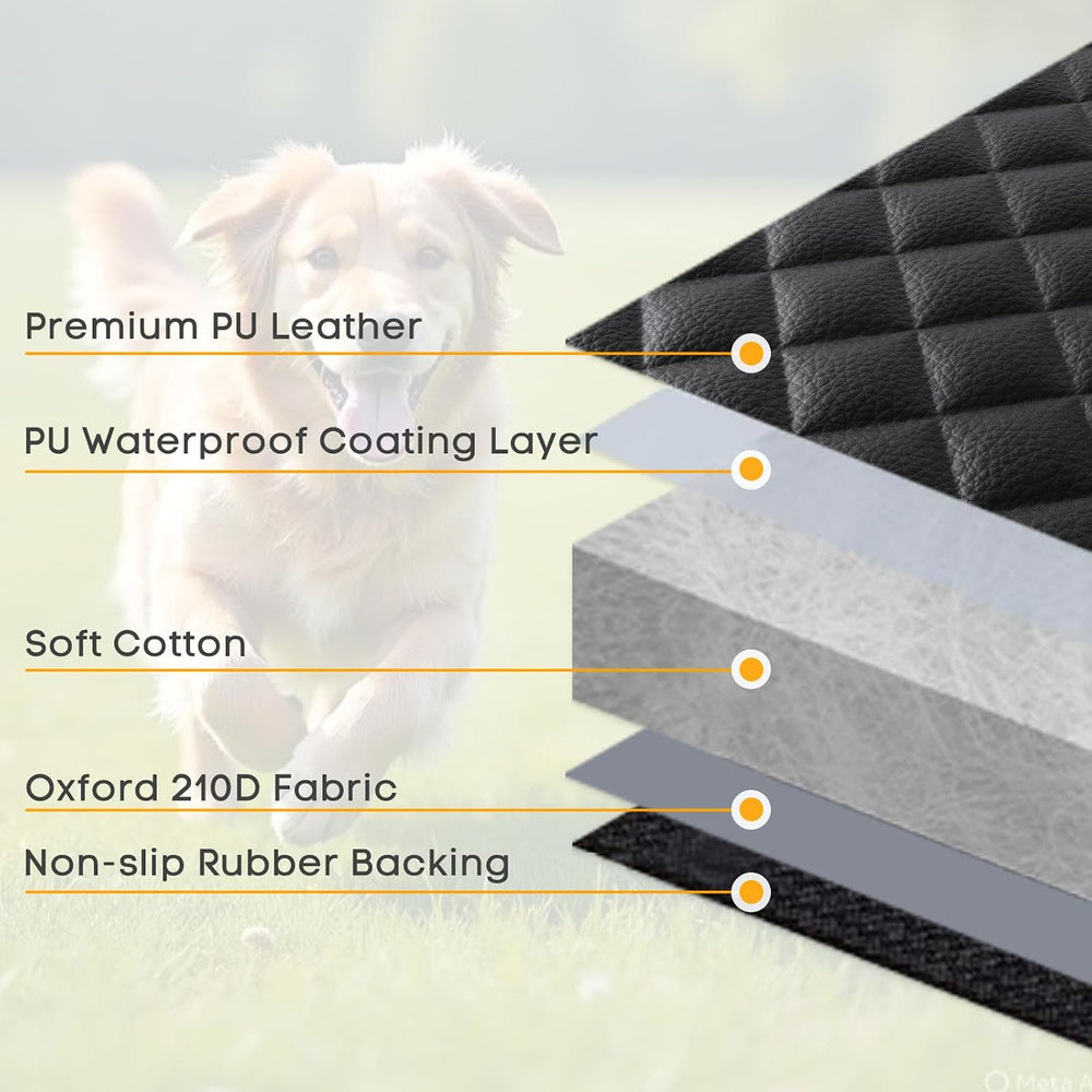 Waterproof Scratchproof Pet Bench Seat Covers for Cars, SUVs