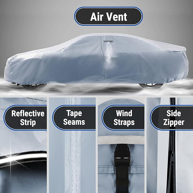 iCarCover Premium Car Cover for 1970-1972 Chevy Monte Carlo Heavy Duty