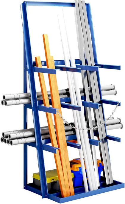 Vertical Bar Rack, 3000 LB Capacity, Steel Bays Long Parts Storage Rack