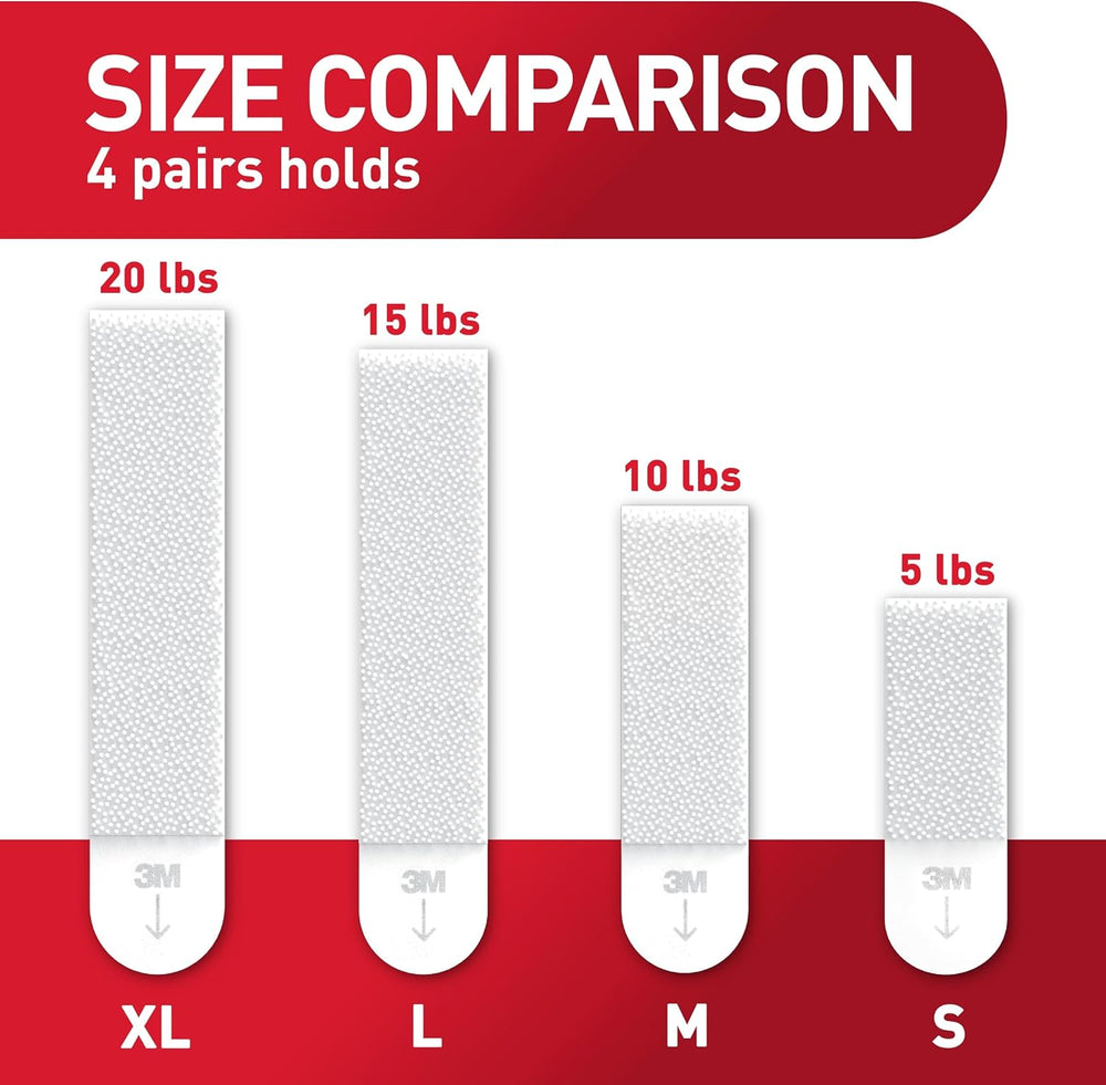 Command Large Picture Hanging Strips, Black, 3 Pack, 60 Pairs, Damage Free Fr...