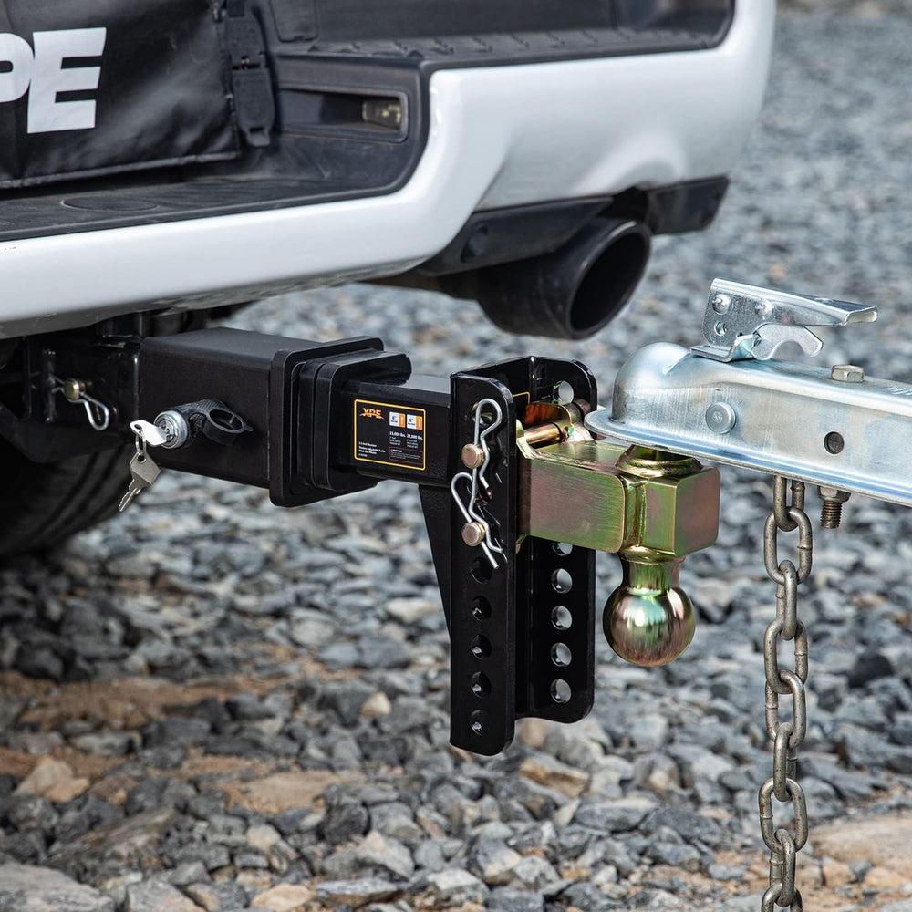 Adjustable Trailer Hitch Fits 2.5 Inch Receiver 6 Inch Drop Rise