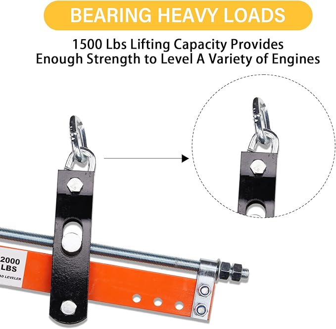 Engine Support Bar 2000 Lbs Load Lever Motor Lift Tool Heavy Duty Leveler