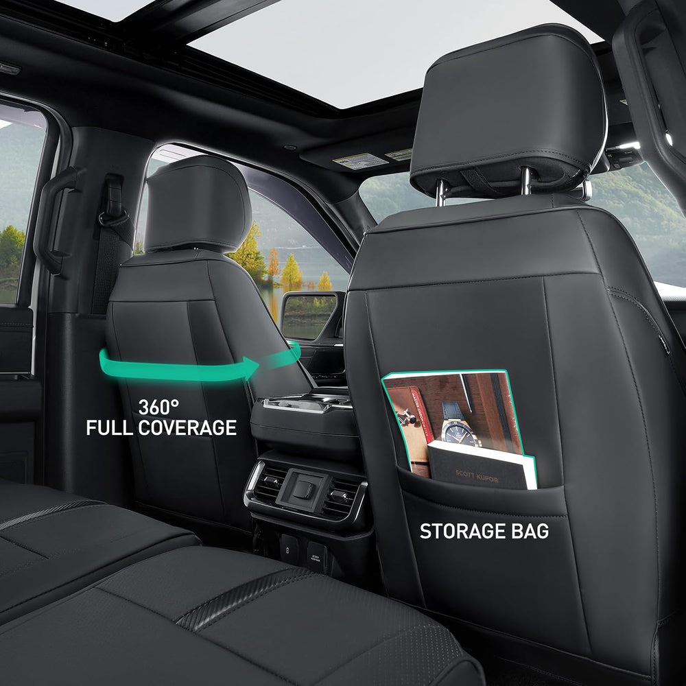 for Ford F150 Seat Covers 2015-2023 2024 2025 2026,Full Set Leather Waterproo...