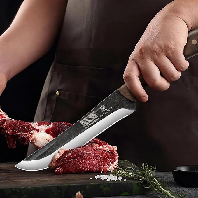 Butcher Knife Set 3-Piece, Super Sharp Hand Forged Fillet Knife & Dividing