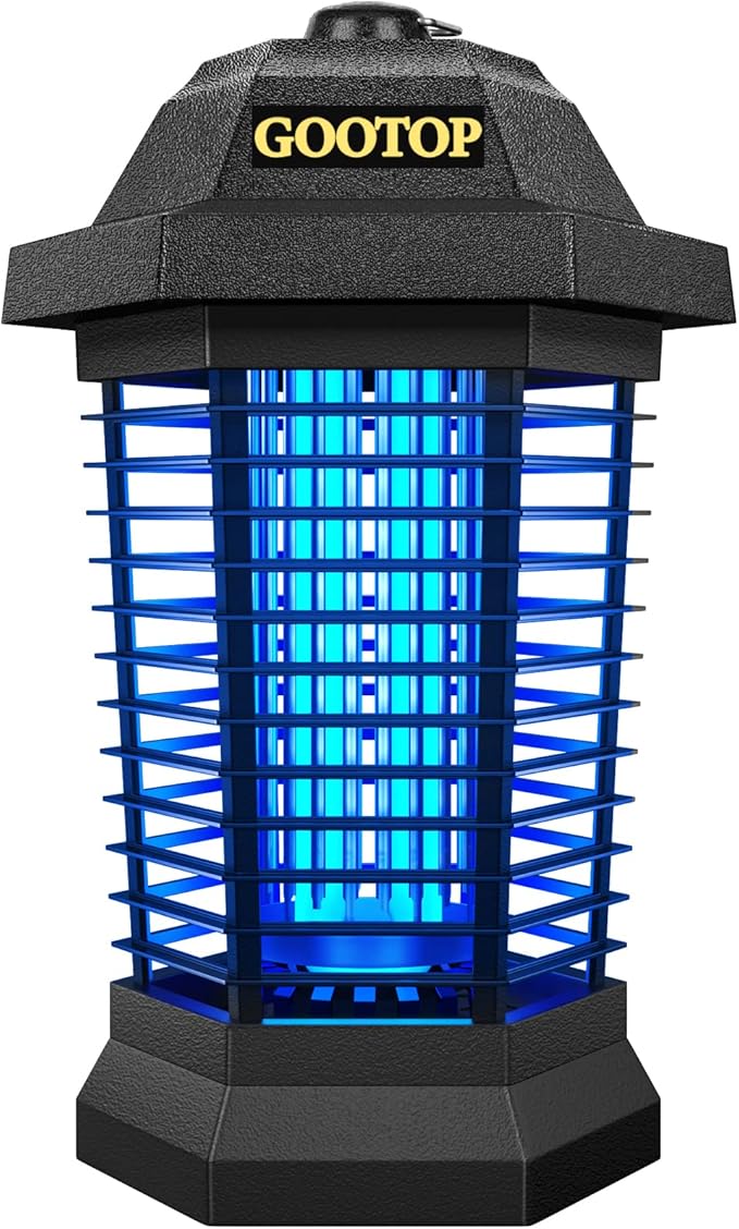 GOOTOP Bug Zapper Outdoor, Mosquito Zapper, 3 Prong Plug in Electric Fly Zapper