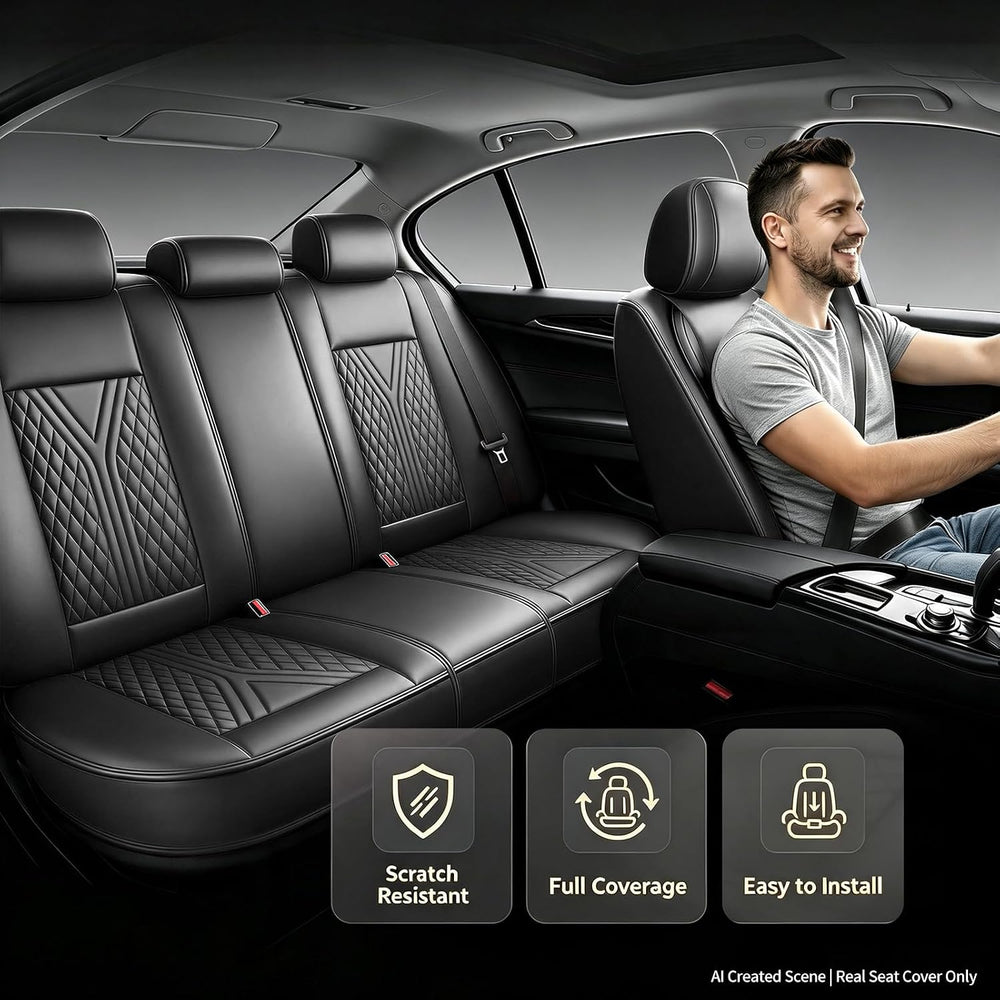 for GMC Terrain 2010-2027 Custom Fit Car Seat Covers, Black