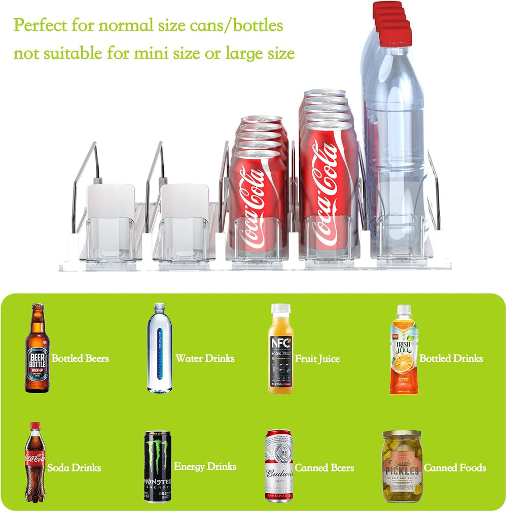 IBORING Drink Organizer for Fridge,Holds up to 25 Cans