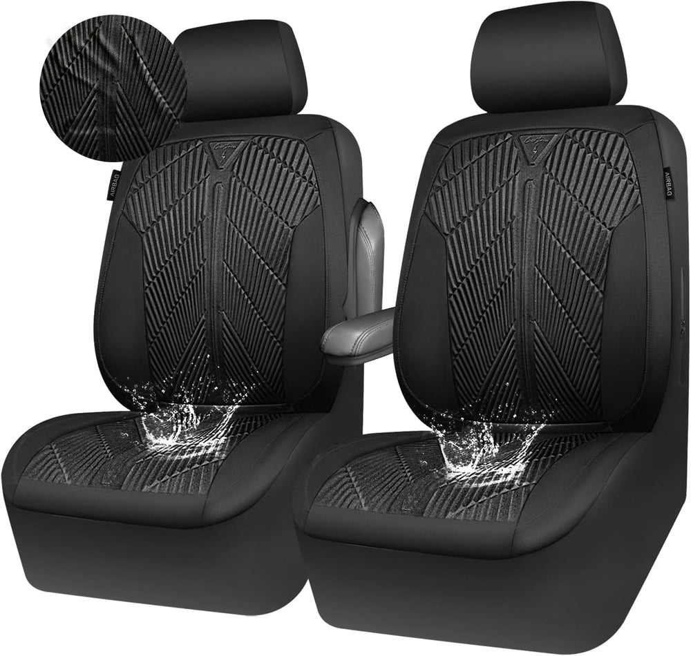 CAR PASS Waterproof Car seat covers Front Seats covers Neoprene Wetsuit, All-...