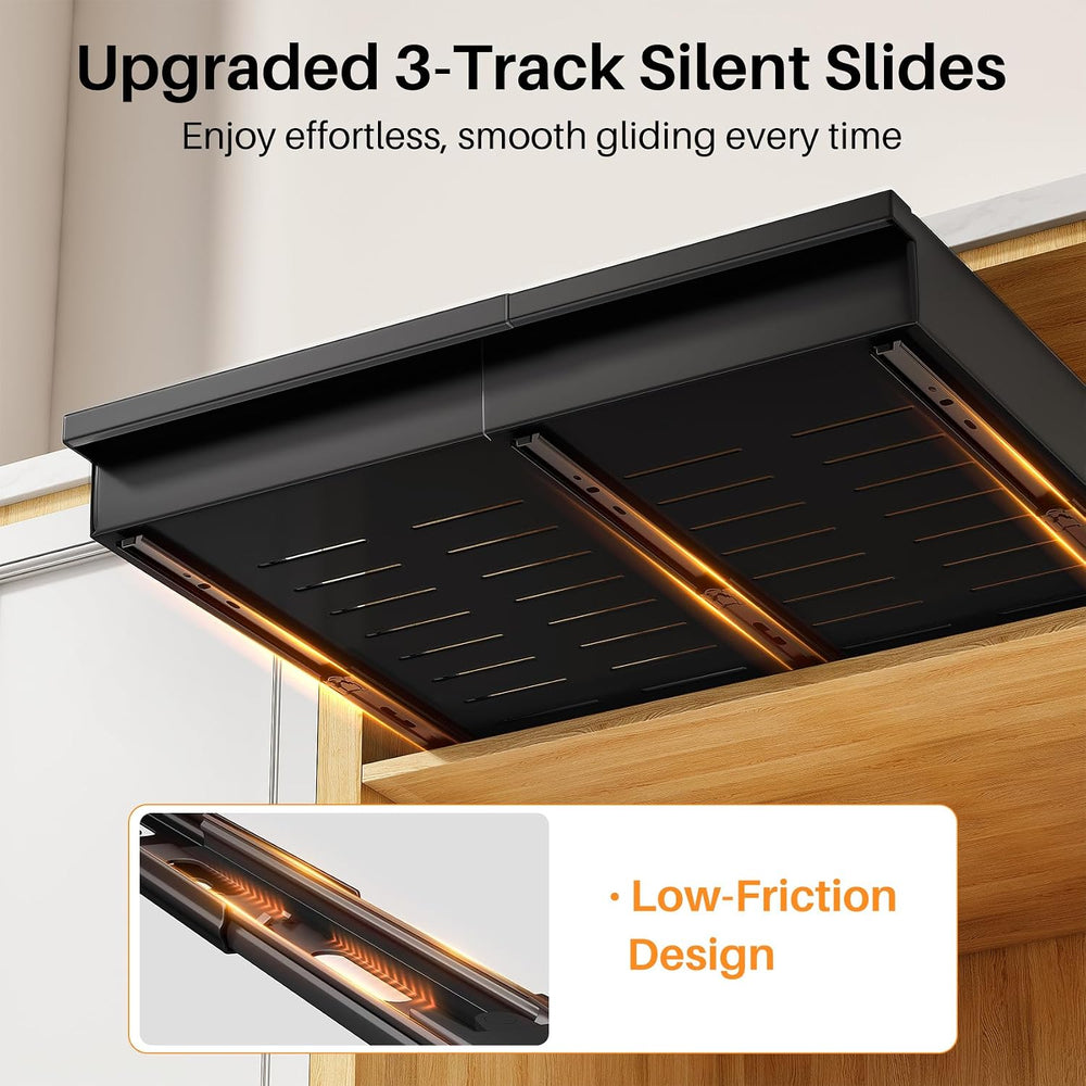 Pull out Cabinet Organizer, 2-Pack Expandable(13.6"-24") Silde out ...
