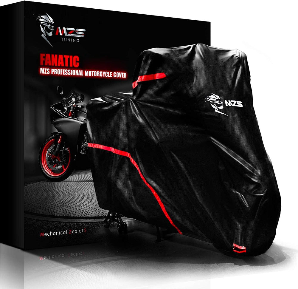 MZS Motorcycle Cover Waterproof Outdoor fits up to 86" Sport Bikes Cruiser
