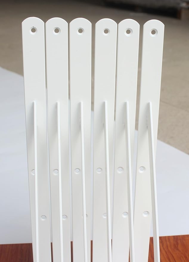 12 Pack L16 x H 10" White Heavy Duty Shelf Brackets