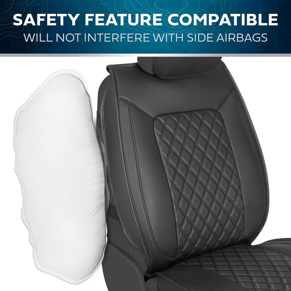 TrimLine Onyx Napa Leather Seat Covers for Cars & SUVs