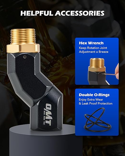 Orion Motor Tech 2pcs 3/4" NPT Fuel Hose Nozzle Swivel Kit