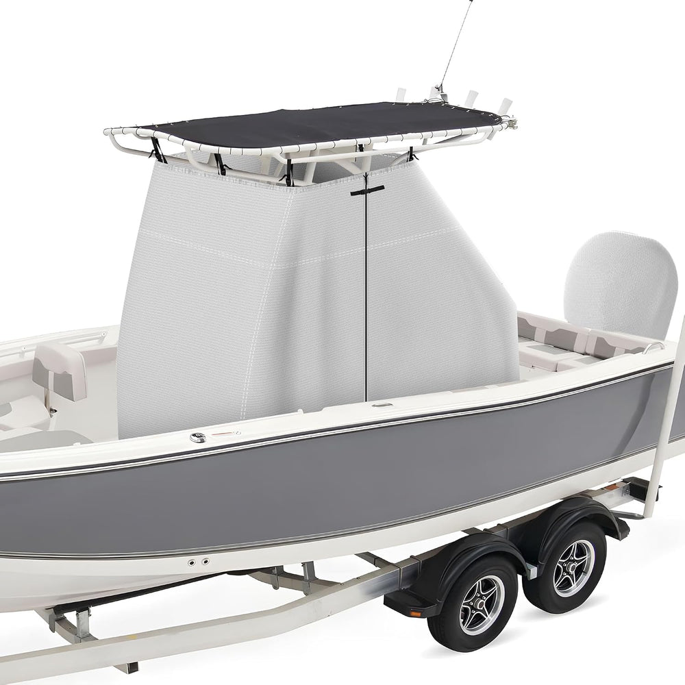 1200D Waterproof T-Top Boat Center Console Cover with Motor Cover