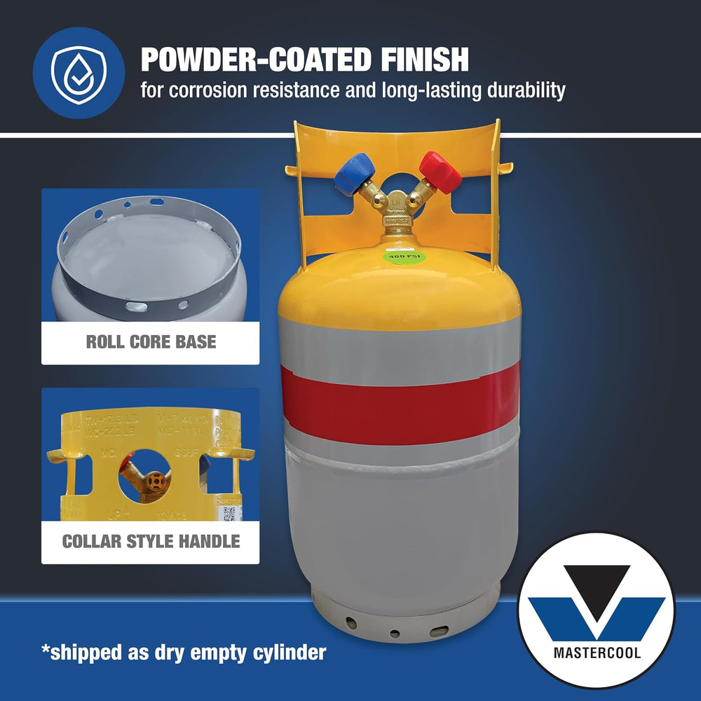 Mastercool 62010-A2L 30 lb A2L Recovery Cylinder, No Refrigerant Included