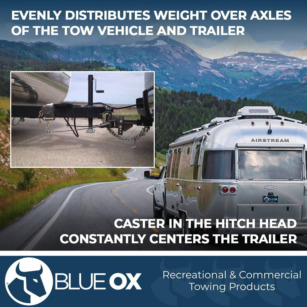 Blue Ox BXW01050 TrackPro Weight Distribution Hitch 2″ Receiver | 7 Hole Shan...
