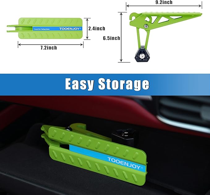 TOOENJOY Universal Fit Car Door Step, Foldable Roof Rack Door Step Up on Door